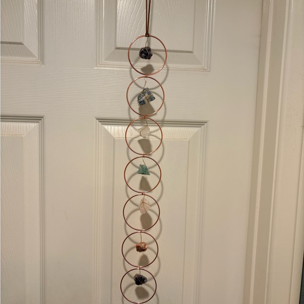 Hanging Copper Ring Crystal Wall hanging